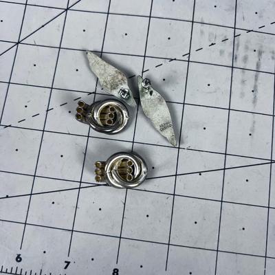 925 Earrings 2 PAIR 