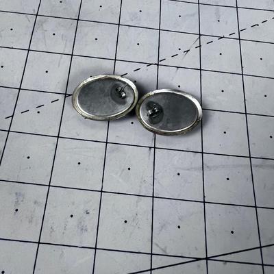 925 Vintage Rose Quartz Earrings 