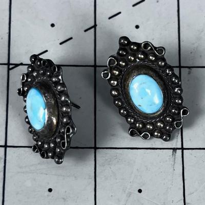 925 Turquoise Earrings