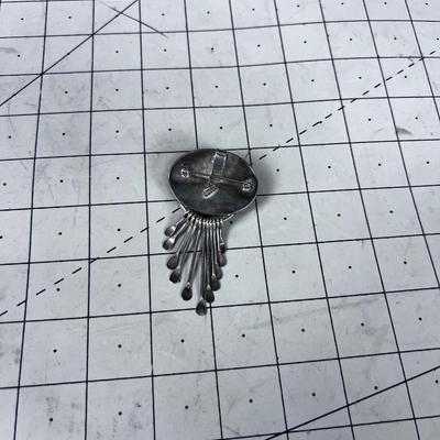 Sterling and Onyx Pen OR Pendant, Either