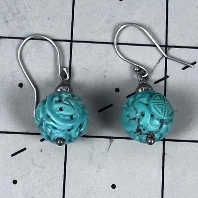 Asian Design Carved Dangle Ball 