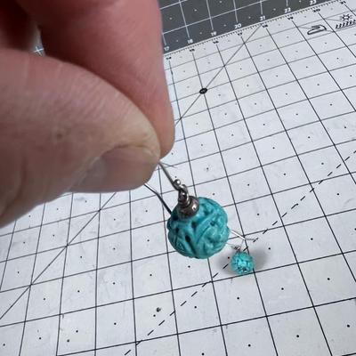 Asian Design Carved Dangle Ball 
