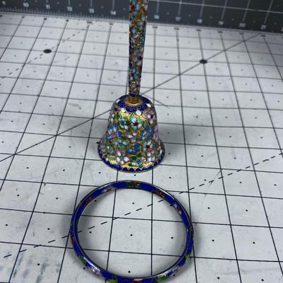 Enamel Bracelet and Bell