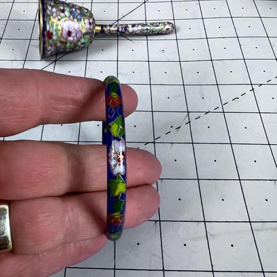 Enamel Bracelet and Bell