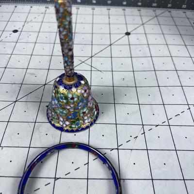 Enamel Bracelet and Bell