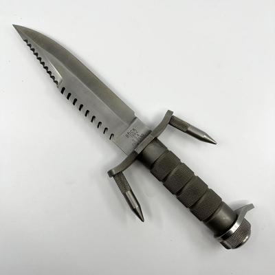 473 Buckmaster 184 PAT PEND< 1986 Survival Knife with Randall Leather Sheath
