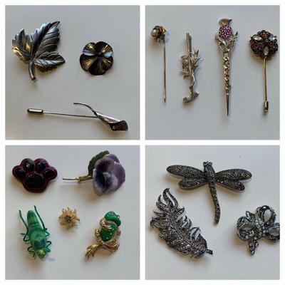 Tiffany & Co. & Stuart Nye Sterling & More Fashion Pins & Brooches (P-HS)