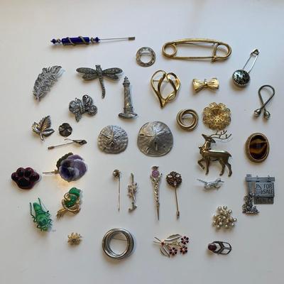 Tiffany & Co. & Stuart Nye Sterling & More Fashion Pins & Brooches (P-HS)