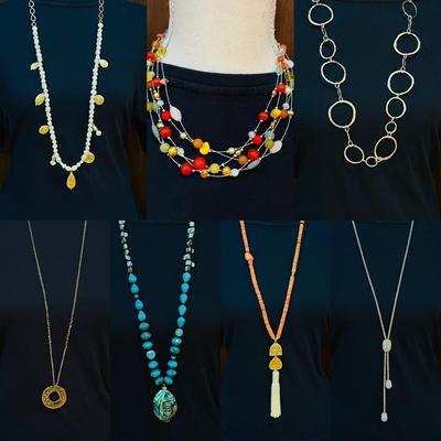 CHICOâ€™S ~ Lot Of Seven (7) Necklaces ~ Like New Condition