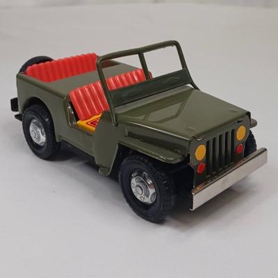 Vintage Tin Friction Jeep #1