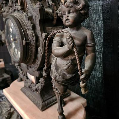 Louis XVI Style Garniture Clock Set