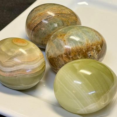 Vintage Marble Eggs, Set of 4