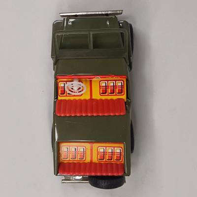 Vintage Tin Friction Jeep #3