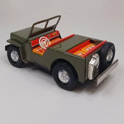 Vintage Tin Friction Jeep #3
