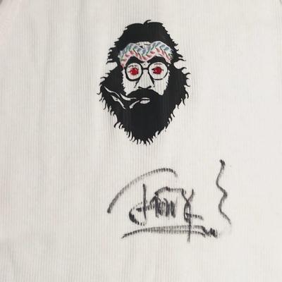 Vintage Cheech & Chong Tommy Chong Autographed Tank Top