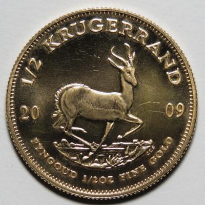 2009 South Africa 1/2 oz Gold Krugerrand