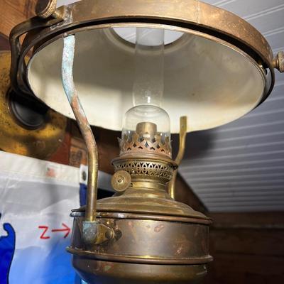 N475 Vintage Hanging Brass Ship Oil Lantern