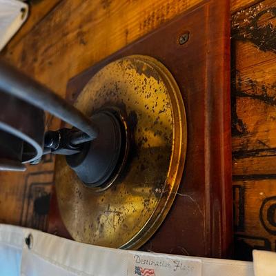 N475 Vintage Hanging Brass Ship Oil Lantern