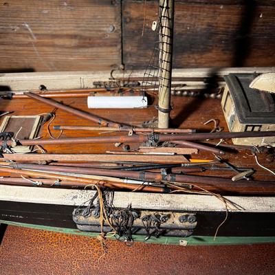 N479 Antique Ship Model AS IS
