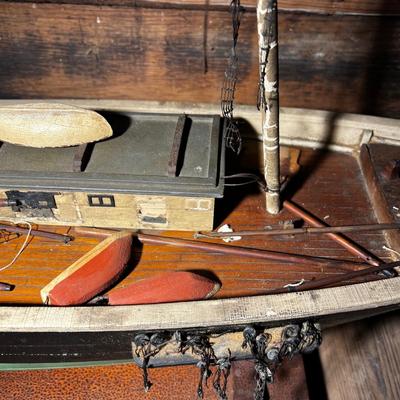 N479 Antique Ship Model AS IS