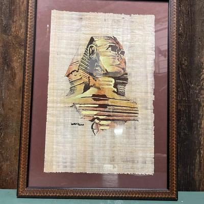 Framed Collectible Papyrus of the Sphynx