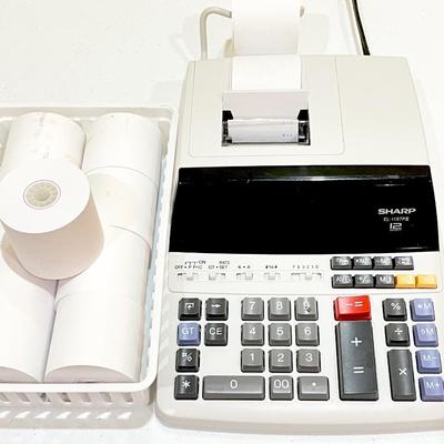 SHARP ~ Heavy Duty Color Printing Calculator ~ With Clock & Calender