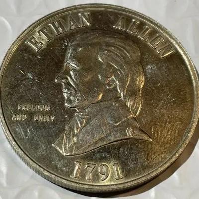 ETHAN ALLEN/STATE OF VERMONT MEDAL/TOKEN as Pictured.