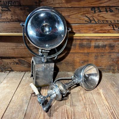 N493 Ray-Line Marine Searchlight and General Motors Spotlight