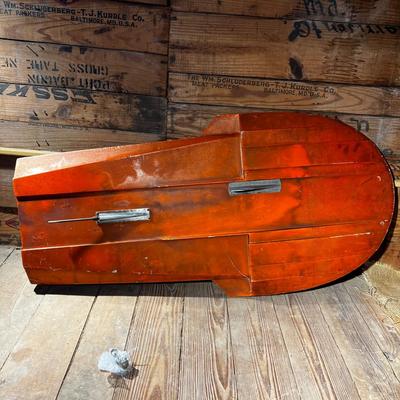 N494 Round Nose Wood RC Race Boat