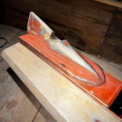 N494 Round Nose Wood RC Race Boat