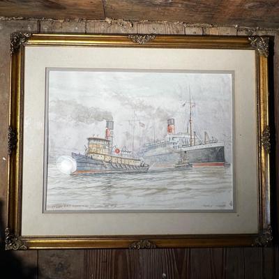 N495 Signed Original Fredrick Tordoff Watercolor