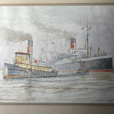 N495 Signed Original Fredrick Tordoff Watercolor