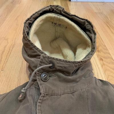 LOT 6 C: Vintage Military Trench Coat & Lined Winter Jacket