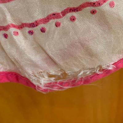 LOT 15 B: Vintage Children's Costumes: Flamenco Style Yellow & Black Shirt, Pants, & Cummerbund W/ Pink & White Cinderella Dress & Pink...