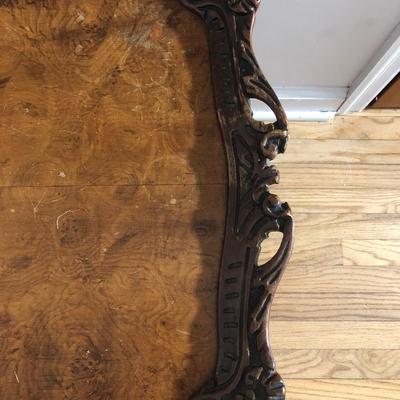 LOT 43B: Vintage Ornate Wooden Bench