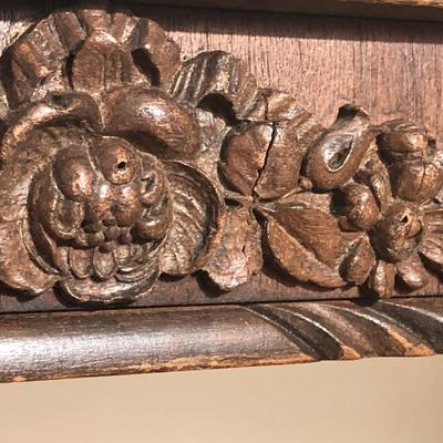 LOT 43B: Vintage Ornate Wooden Bench