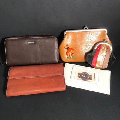 LOT 44B: Vintage Mushroom Clutch, Rosetti Wallets & More