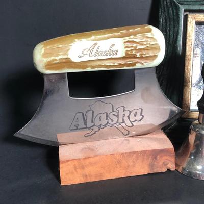 LOT 50B: Antique / Vintage Magic Lantern Glass Slides, Niagara Falls Wallet & Trinket Dish, Alaska Souvenir, Bell & Framed Print