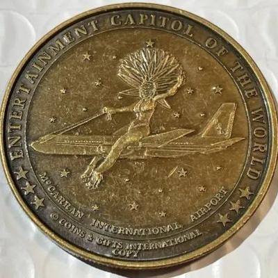 LAS VEGAS MORGAN HEAD DOLLAR MEDAL/TOKEN as Pictured.