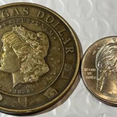 LAS VEGAS MORGAN HEAD DOLLAR MEDAL/TOKEN as Pictured.