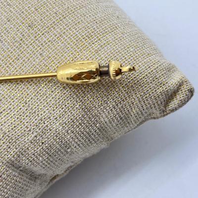LOT 294J: 9K Gold Antique Victorian Stick/Hat/Tie Pin-3.7 grams