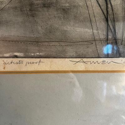 N496 Irving Amen 1966 Artist Proof Lithograph â€œShakespeareâ€