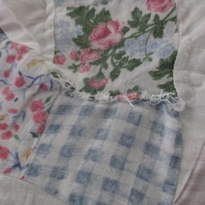 Vintage Handmade Quilt 78" x 74"