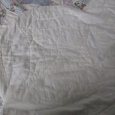 Vintage Handmade Quilt 78" x 74"