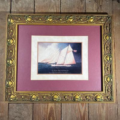 N499 Nautical Clipper Ship Print The Schooner â€˜Magicâ€™