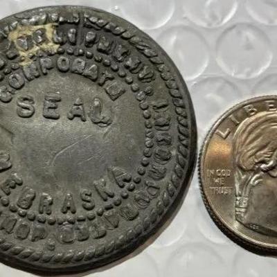 VINTAGE NEBRASKA CORPORATE SEAL NOTARY DIE as Pictured.
