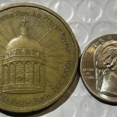 REV. IKE PRAYER TOWER NEW YORK, NY MEDAL/TOKEN as Pictured.