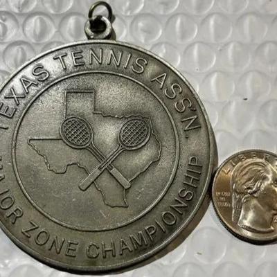 TEXAS TENNIS ASSOCIATION CHAMPIONSHIP MEDAL/TOKEN as Pictured.