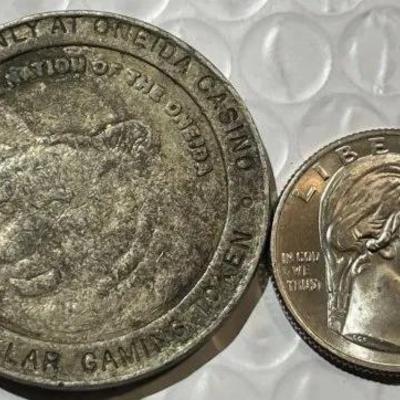 ONEIDA WISCONSIN 1994 CASINO $1 GAMING MEDAL/TOKEN as Pictured.