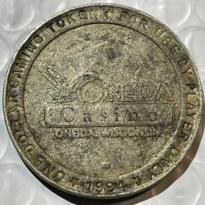 ONEIDA WISCONSIN 1994 CASINO $1 GAMING MEDAL/TOKEN as Pictured.